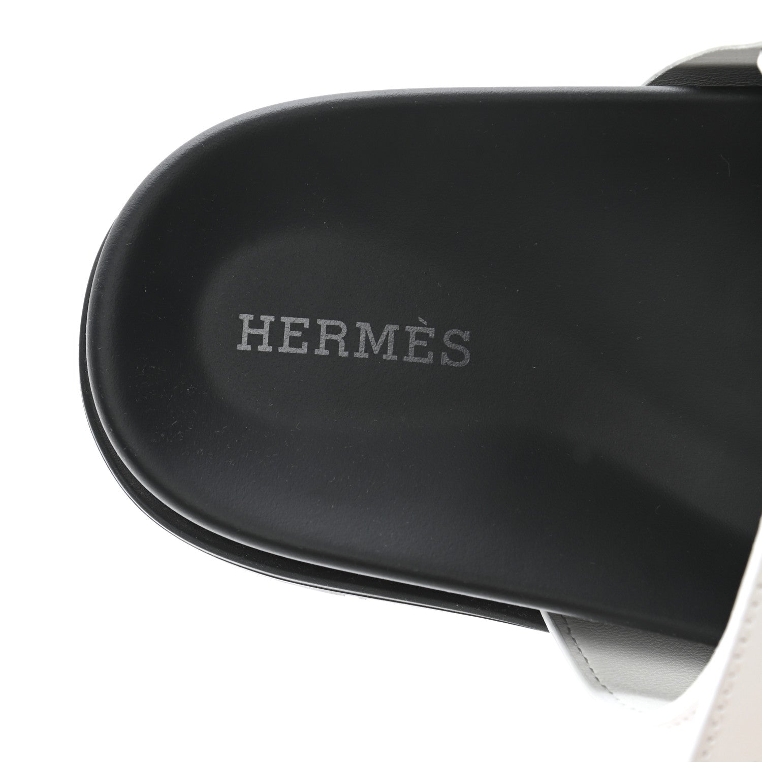 Hermes Calfskin Womens Chypre Sandals 37 White 7 of 9