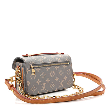 Louis Vuitton Monogram Pochette Metis East West Trianon Gray 3 of 15