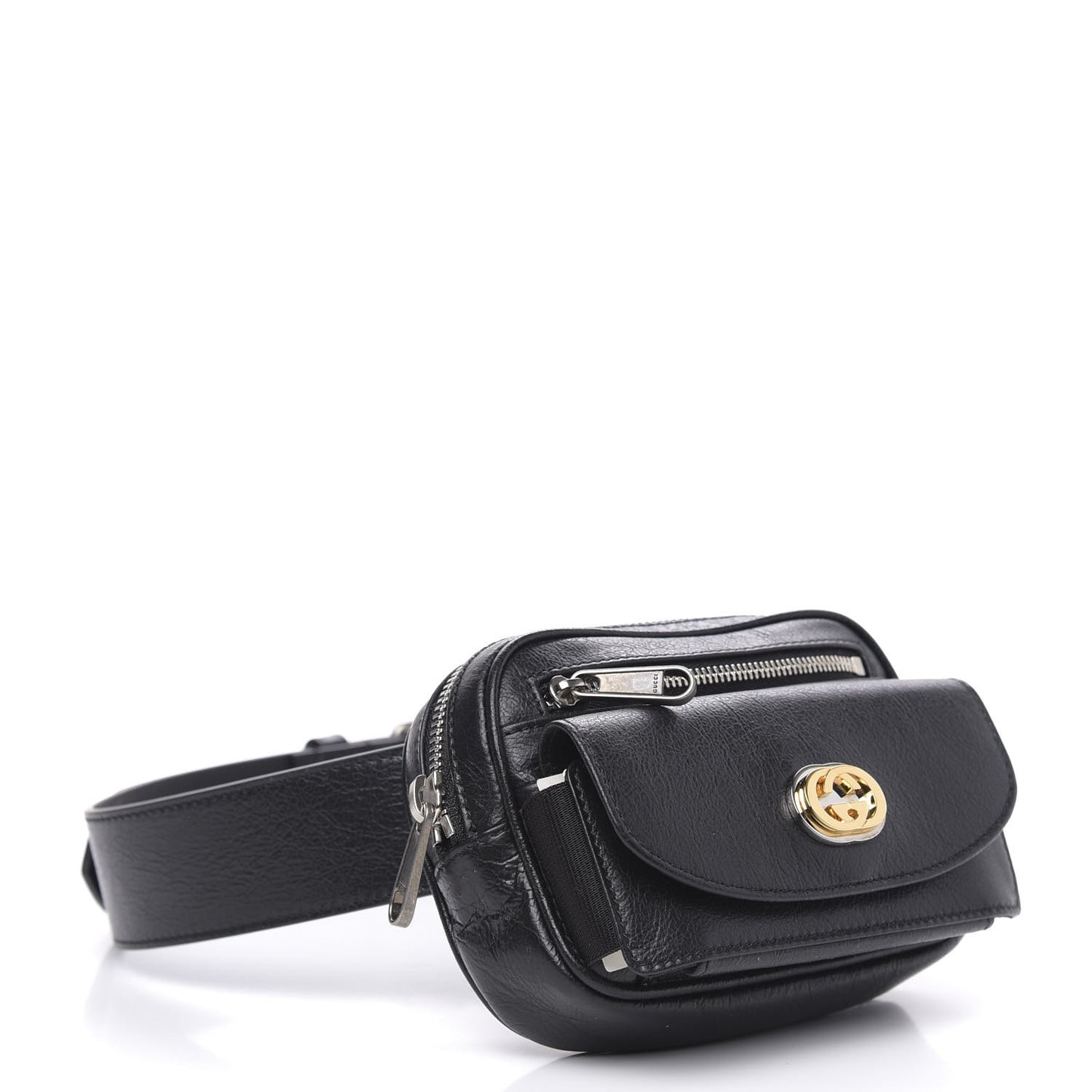 Fluffy Calfskin Mini Morpheus Belt Bag 70 28 Black