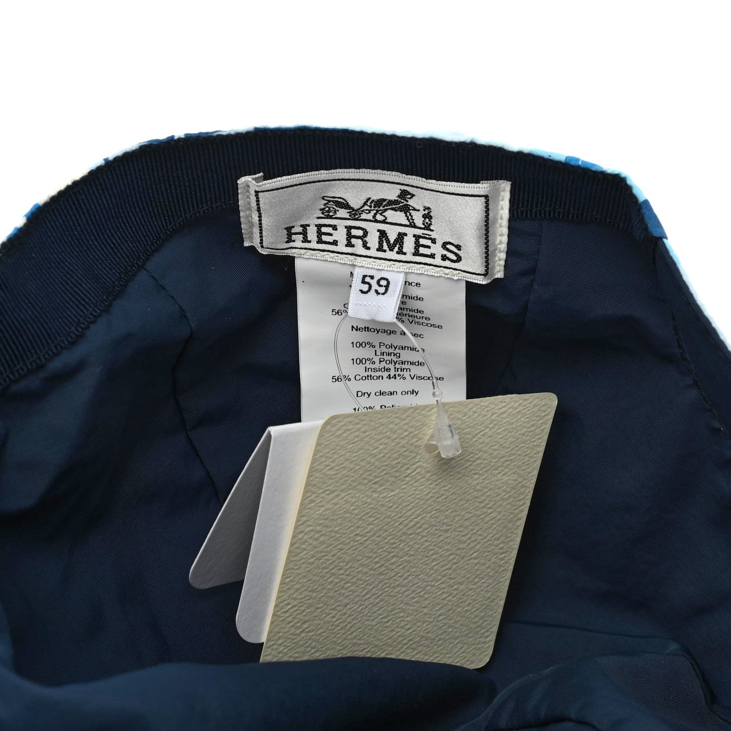 Hermes Silk Davis Patchwork Cap 59 6 of 6