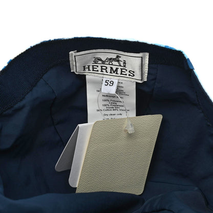 Hermes Silk Davis Patchwork Cap 59 6 of 6