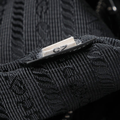 Prada Soft Calf Pleated Hobo Black 9 of 10