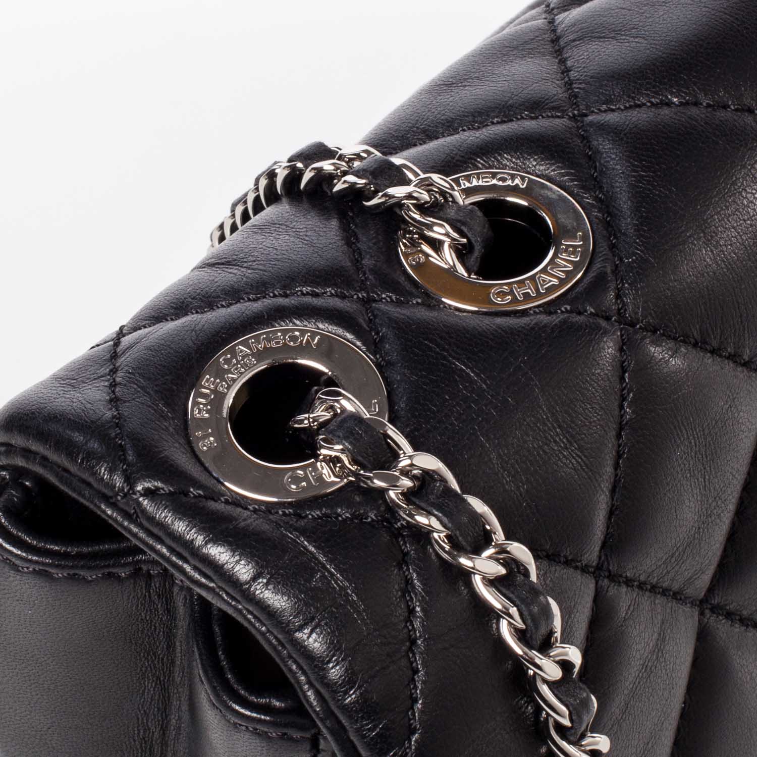 Chanel Lambskin Medium Coco Rain Flap Black 8 of 14