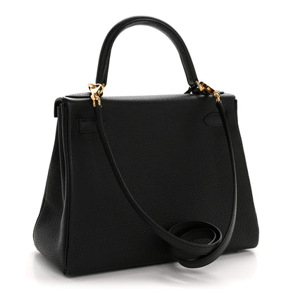 Hermes Togo Kelly Retourne 28 Black 3 of 12