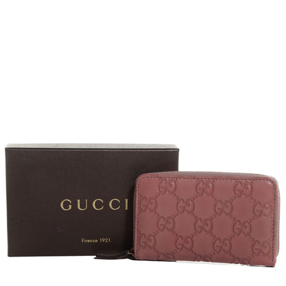 Gucci Guccissima Zip Around Card Case Peonia Rose 8 of 8