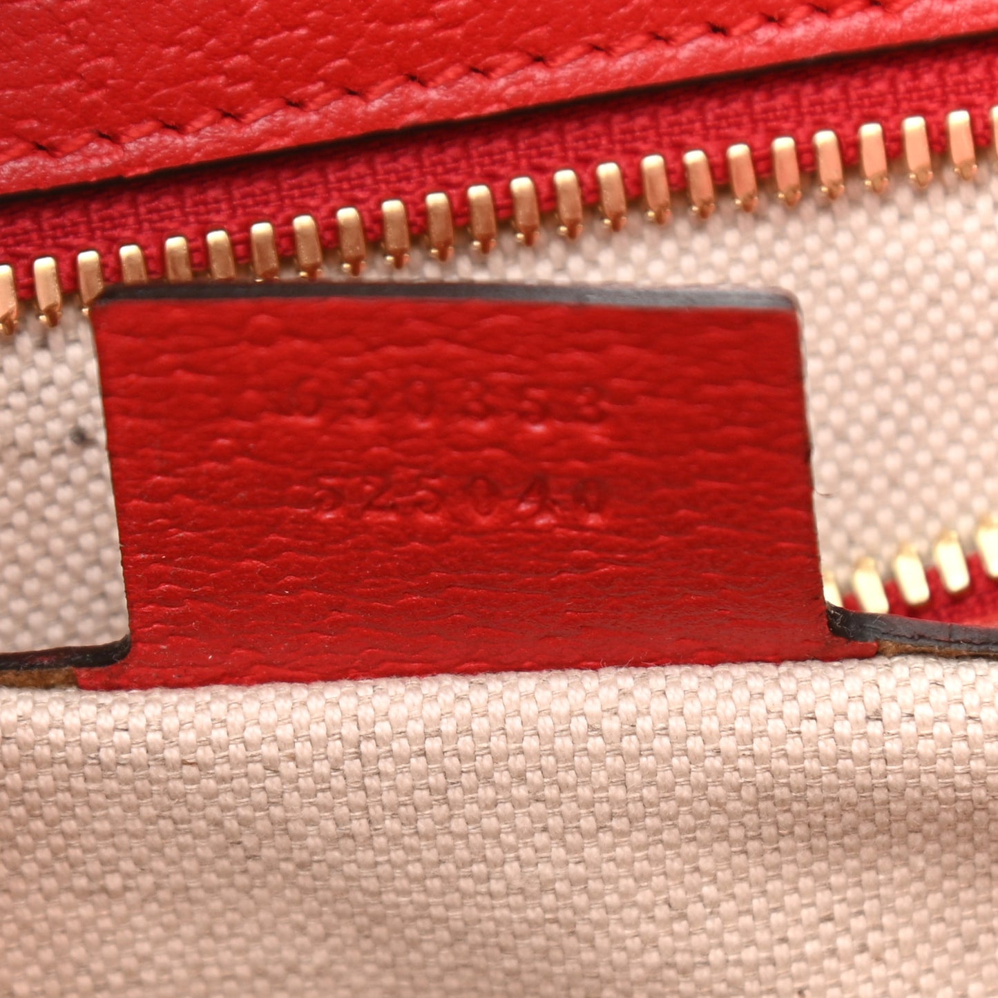 GG Supreme Monogram Apple Dollar Calfskin Large Retro Interlocking G Tote Bag Beige Ebony Multicolor Lobster Red