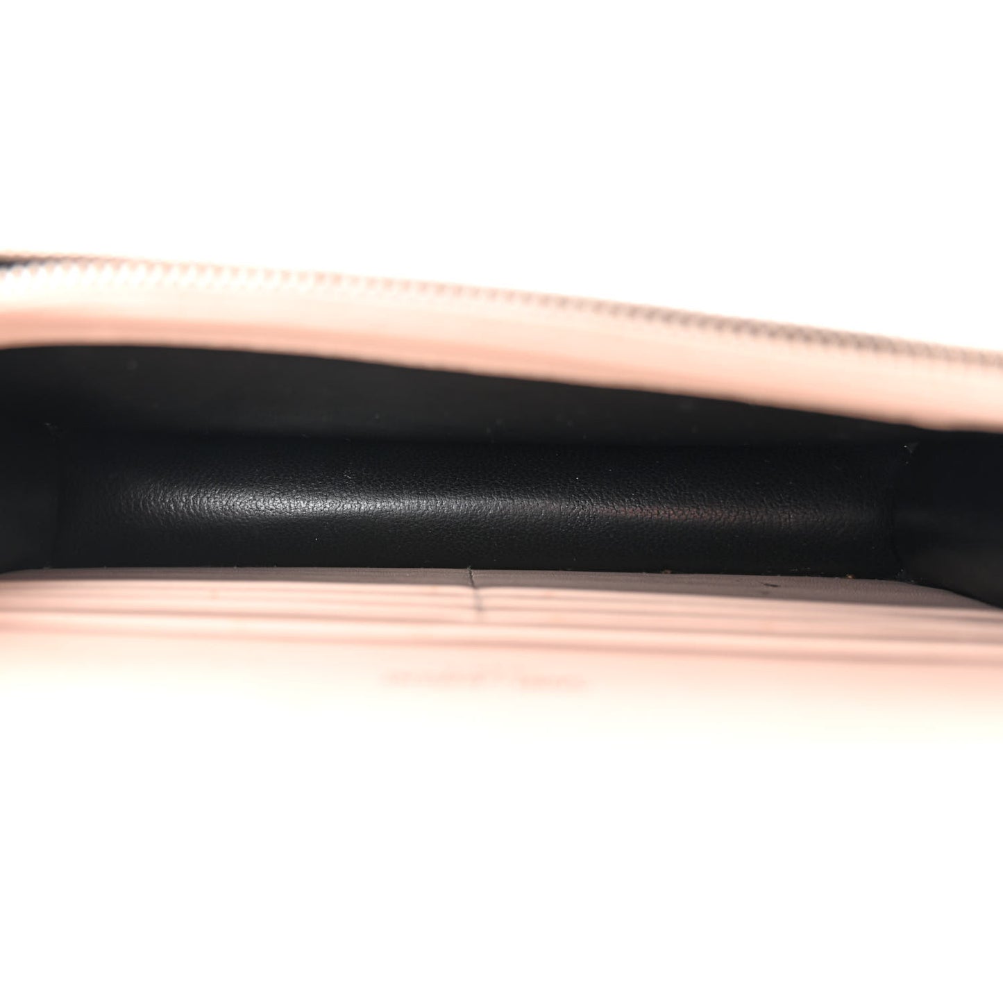 Calfskin Crocodile Embossed Kate Monogram Tassel Chain Wallet Marble Pink