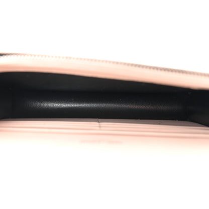 Saint Laurent Calfskin Crocodile Embossed Kate Monogram Tassel Chain Wallet Marble Pink 5 of 12