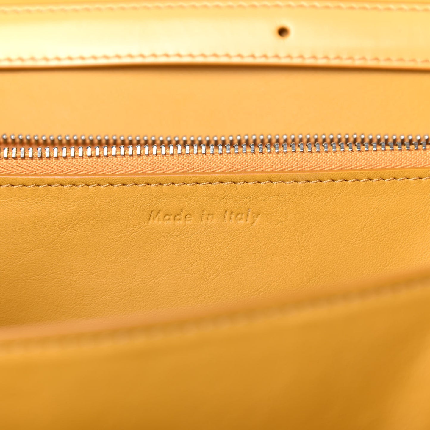 Spazzolato Calfskin Medium Classic Box Flap Bag Daffodil