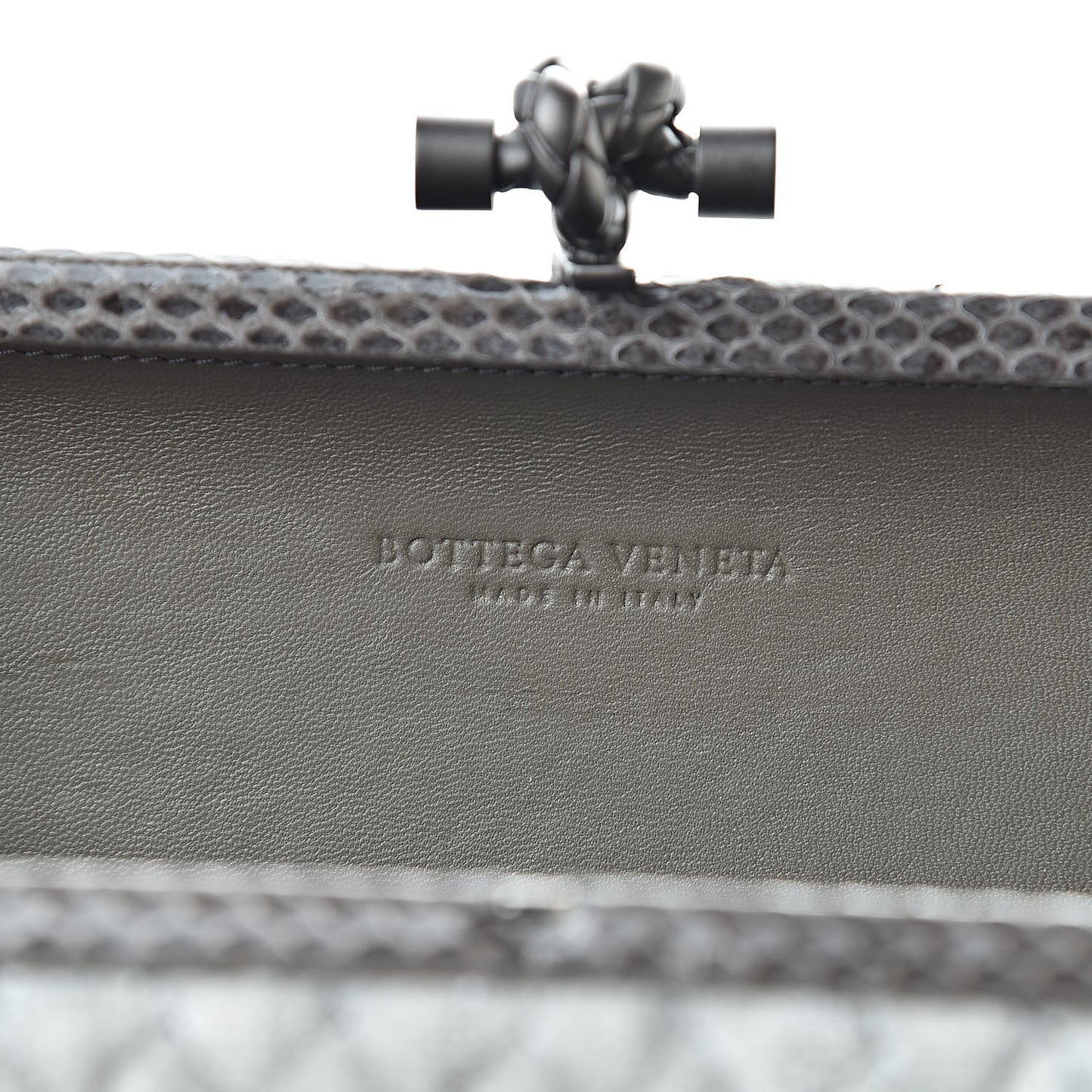 Velvet Intreccio Impero Ayers Knot Clutch Gray