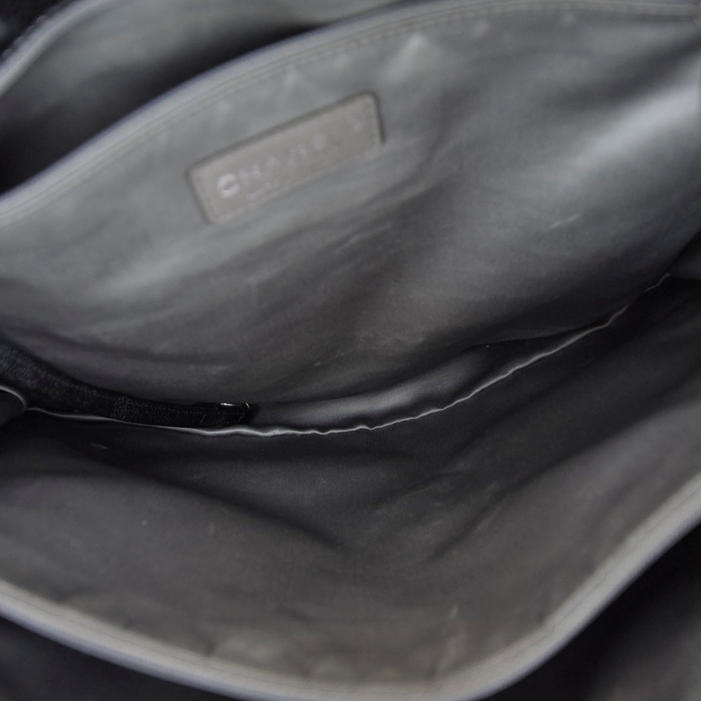 Glazed Caviar Pocket In The City Tote Brown