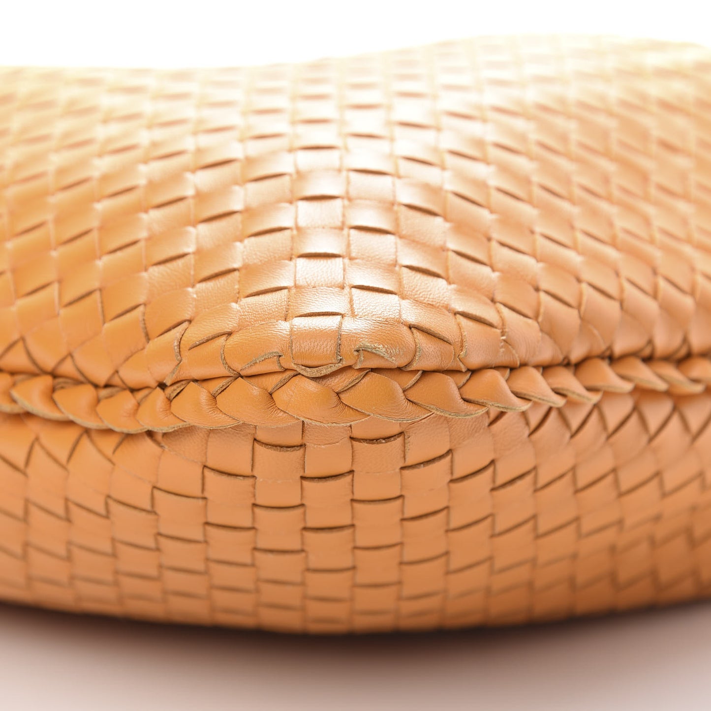Nappa Intrecciato Large Veneta Hobo Orange