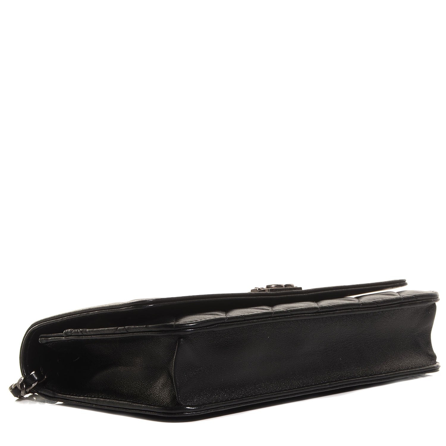 Chanel Lambskin Boy Wallet On Chain WOC Black 4 of 9