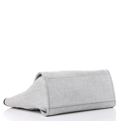 Chanel Canvas Deauville Large Tote Grey 5 of 13