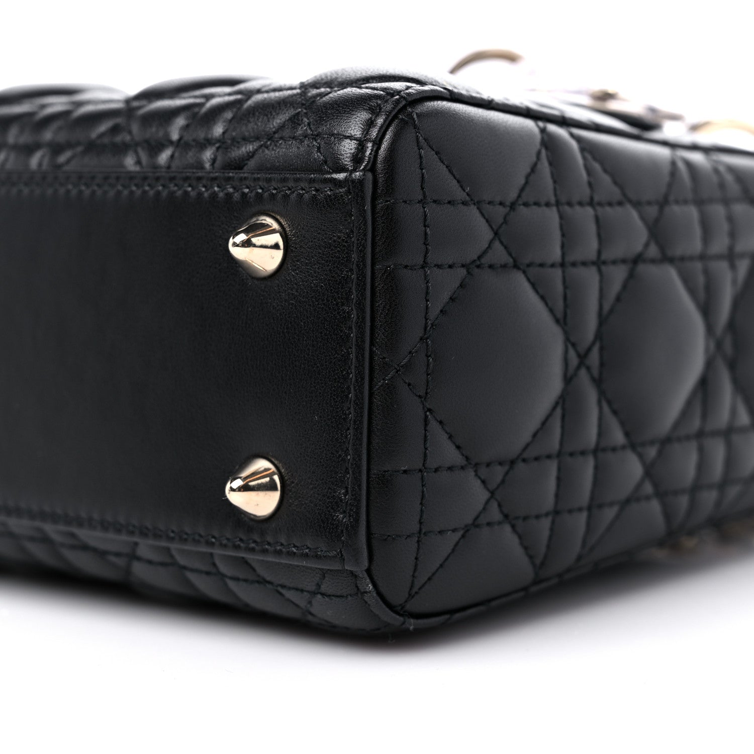 Christian Dior Lambskin Cannage Small My ABCDior Lady Dior Black 7 of 8
