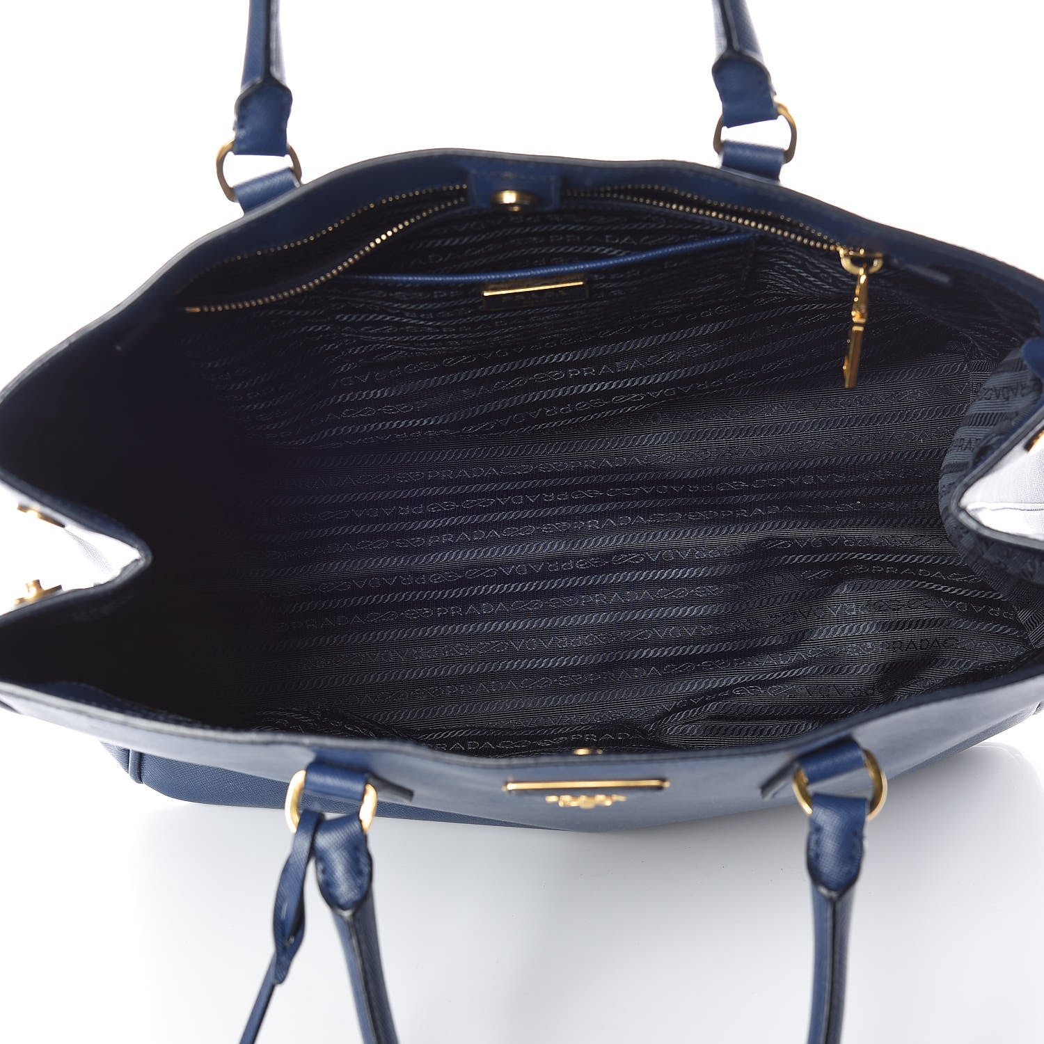 Prada Saffiano Lux Large Tote Bluette 5 of 25