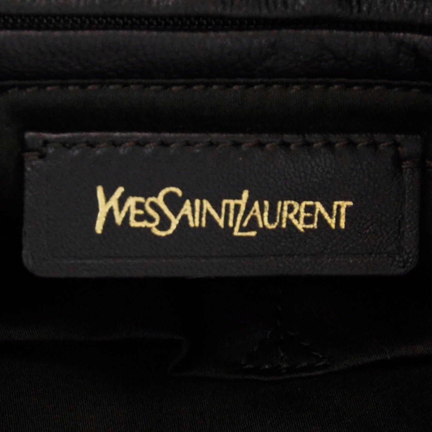 Leather Y-Mail Tote Metallic Gold
