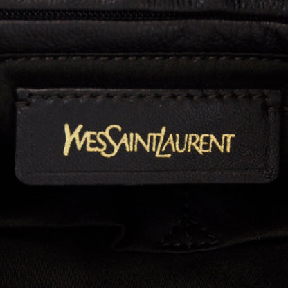 Saint Laurent Leather Y-Mail Tote Metallic Gold 7 of 9
