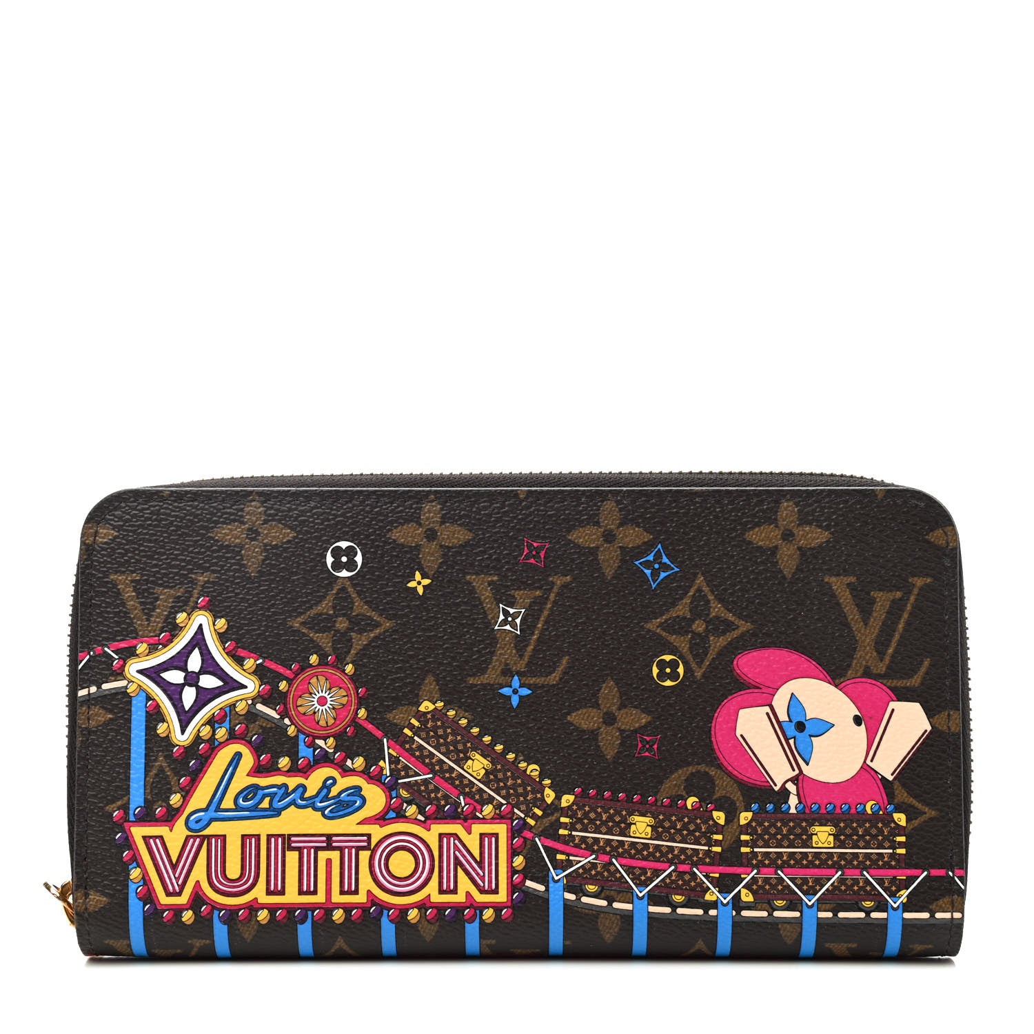 Louis Vuitton Monogram 2020 Christmas Animation Zippy Wallet Pivoine 1 of 4
