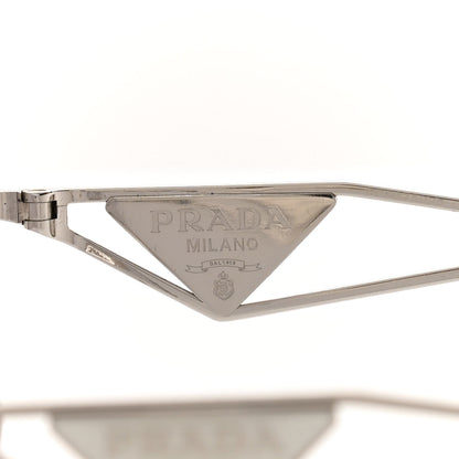 Prada Metal Symbole Triangle Logo Sunglasses SPR57Y Grey 5 of 7