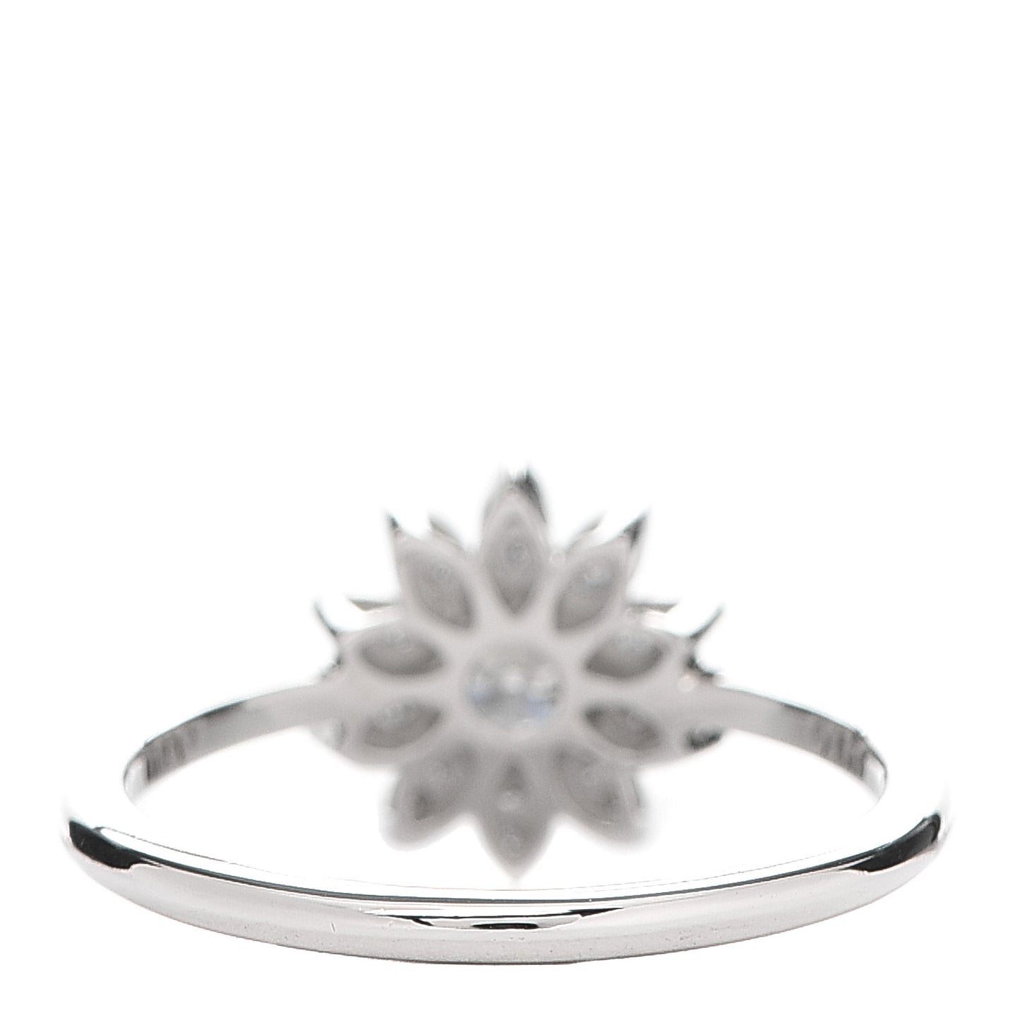 Platinum Diamond Enchant Garden Flower Ring 50 5.5
