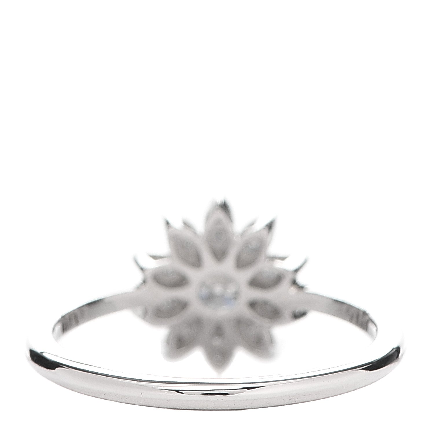 Tiffany Platinum Diamond Enchant Garden Flower Ring 50 5.5 3 of 6