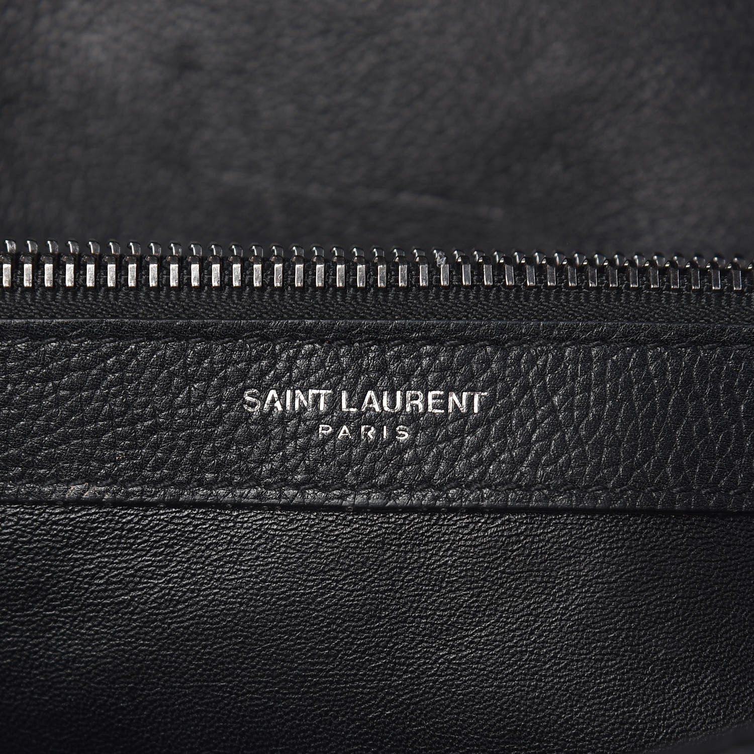 Saint Laurent Calfskin Mixed Matelasse Triquilt Large Monogram Envelope Satchel Black White 9 of 11