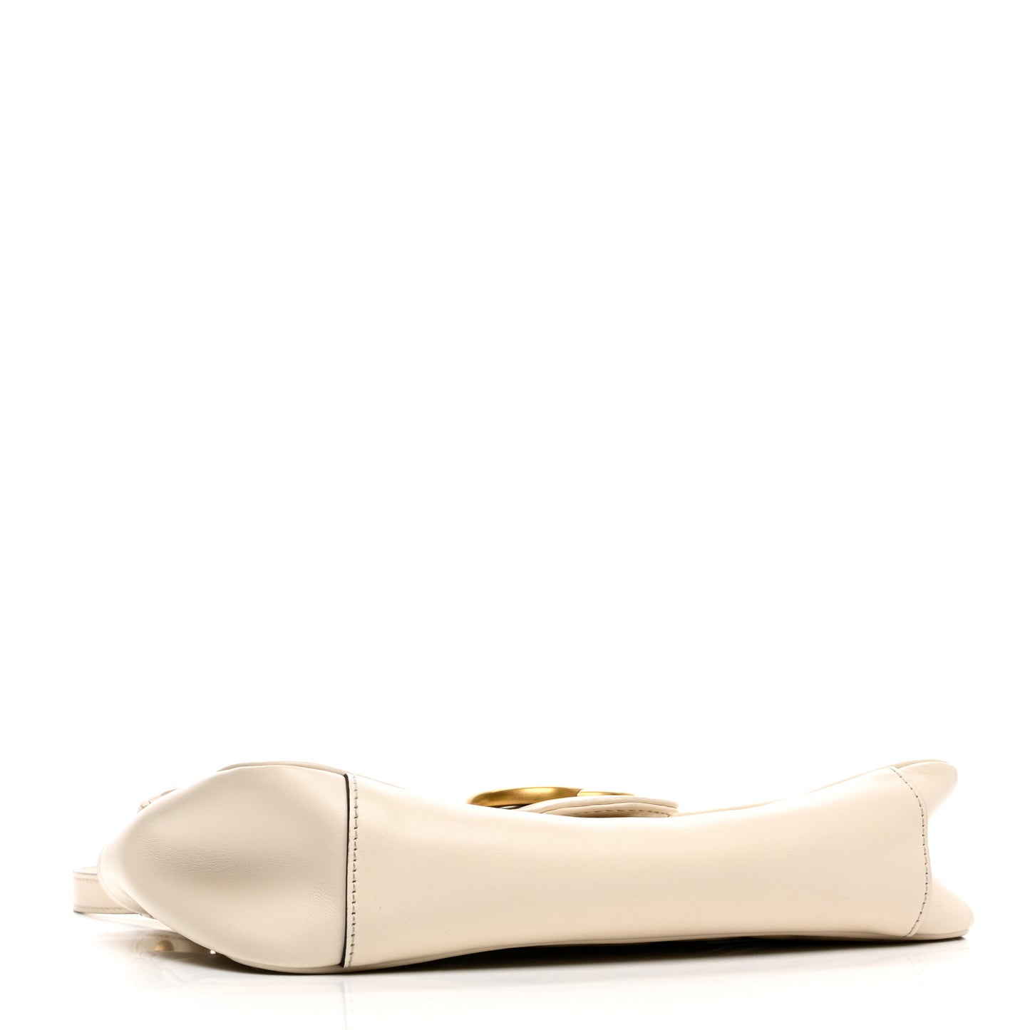 Calfskin Matelasse Small GG Marmont Shoulder Bag White