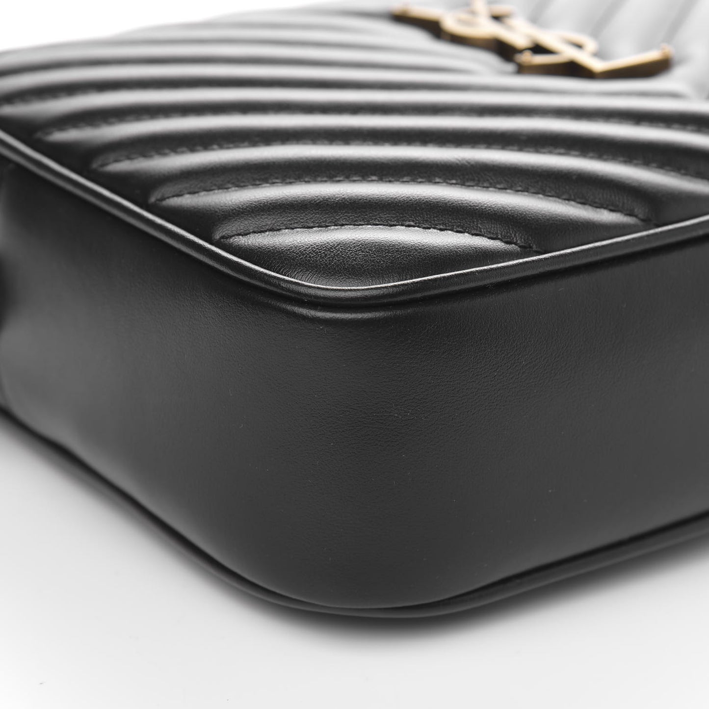 Calfskin Matelasse Monogram Lou Camera Bag Black