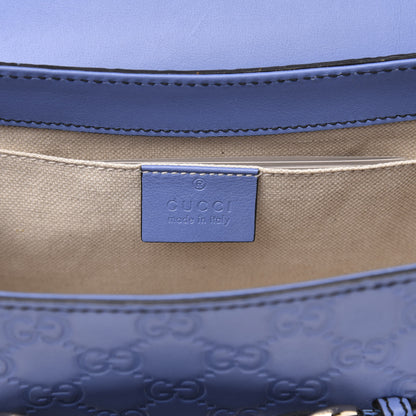 Gucci Soft Guccissima Medium Emily Chain Shoulder Bag Mineral Blue 6 of 11