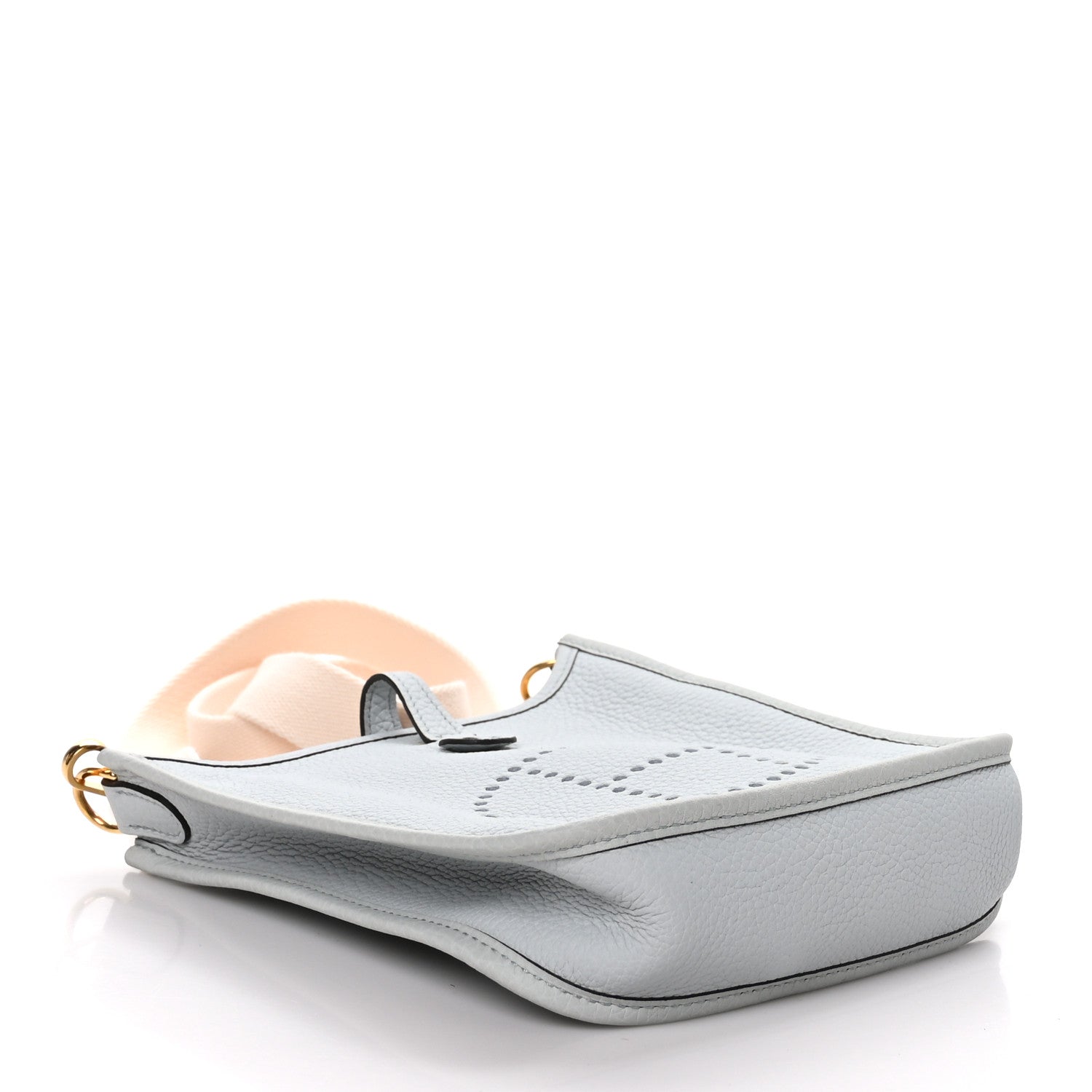 Hermes Taurillon Clemence Amazone Evelyne TPM Bleu Pale Nata 4 of 9