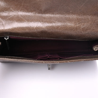 Chanel Crumpled Grained Calfskin Medium CC Crave Flap Brown 5 of 9