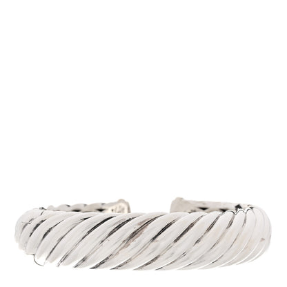 David Yurman Sterling Silver 18K Yellow Gold 15mm Waverly Bracelet 1 of 4