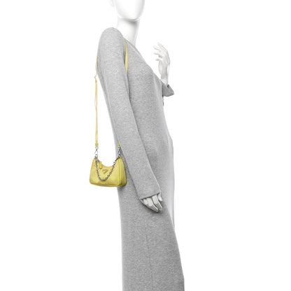Prada Tessuto Nylon Saffiano Mini Re-Edition 2000 Shoulder Bag Ananas 2 of 10