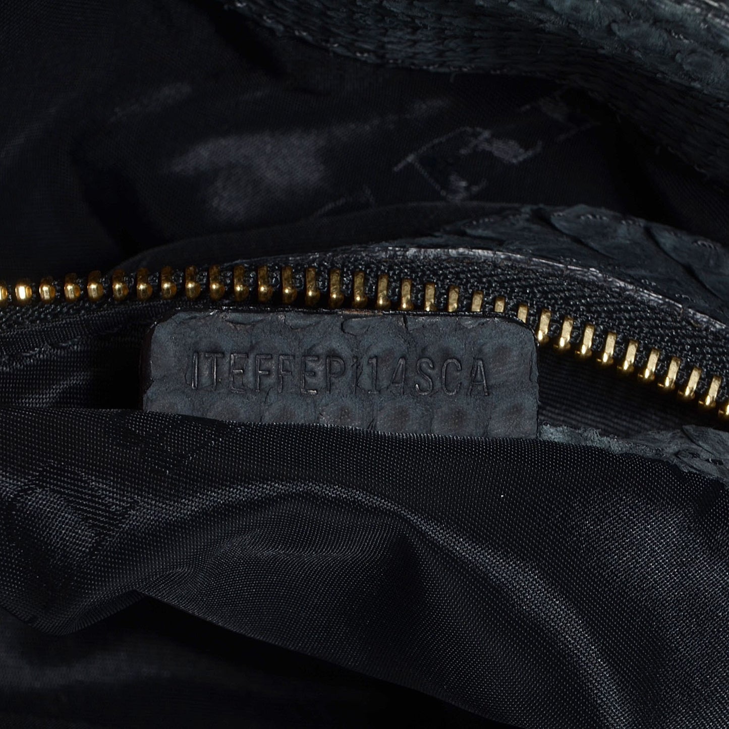 Prorsum Python Ruched Large Vallance Hobo Blue