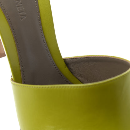 Bottega Veneta Lambskin Stretch Mule Sandals 41 Kiwi 10 of 10