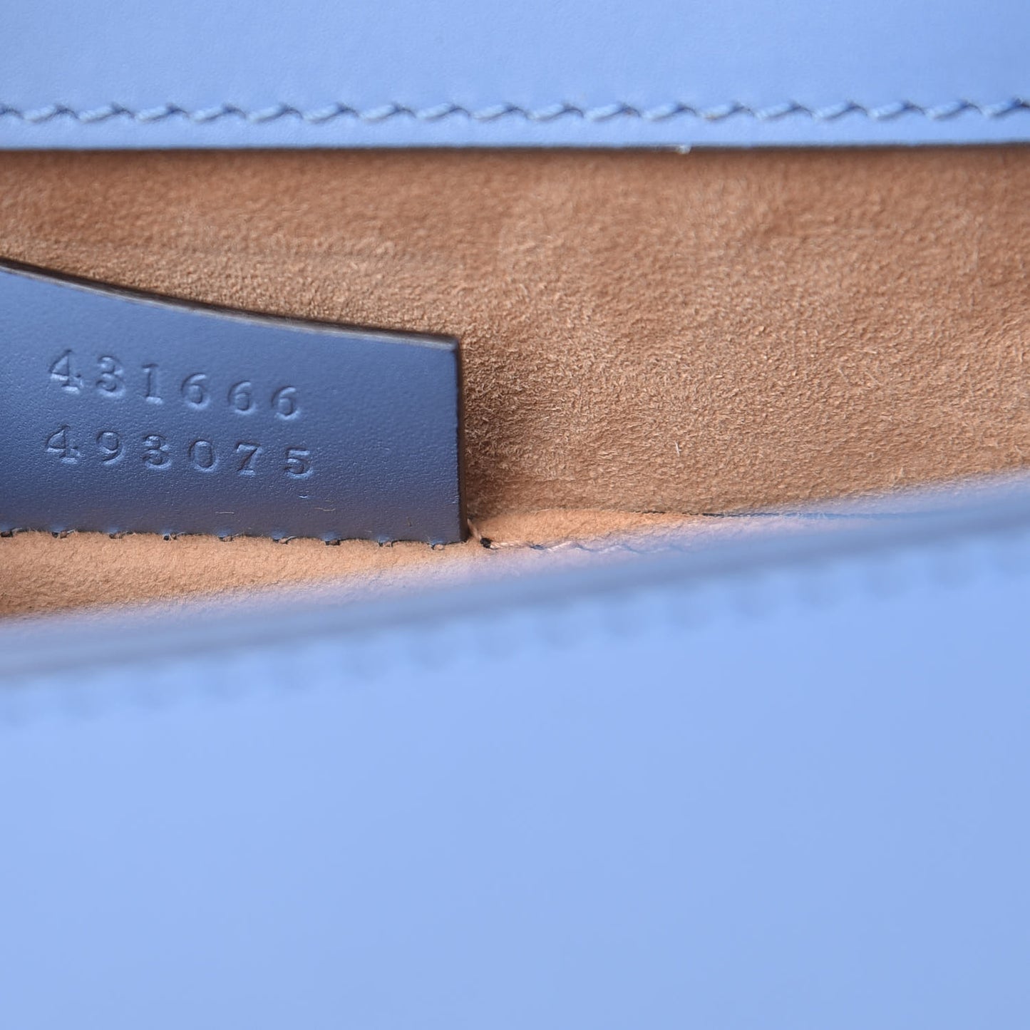 Calfskin Mini Sylvie Chain Shoulder Bag Clear Sky Blue