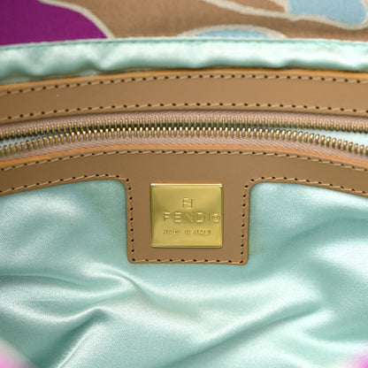 Fendi Satin Printed Baguette Multicolor 6 of 10