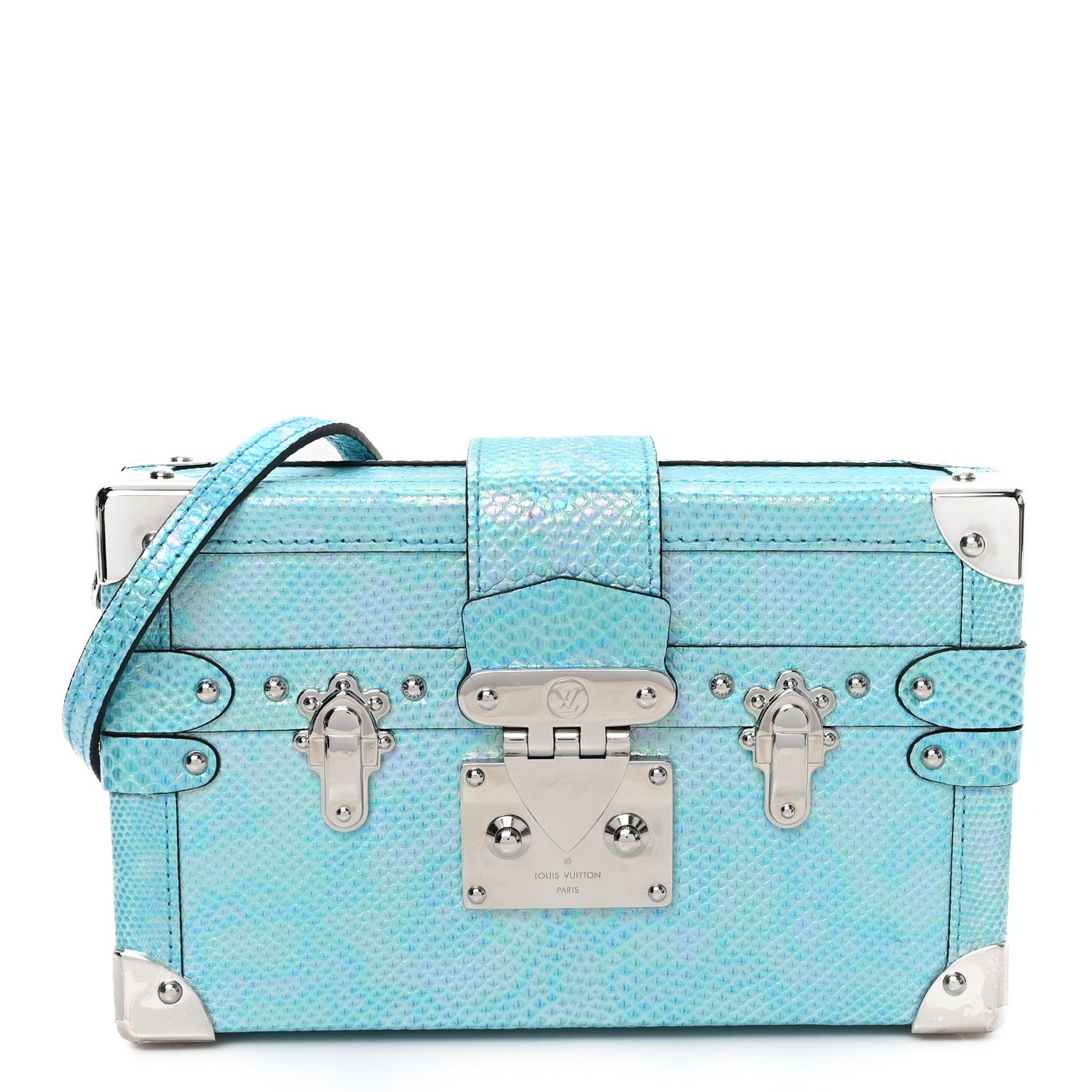 Louis Vuitton Iridescent Karung Petite Malle Blue Petrol 1 of 10