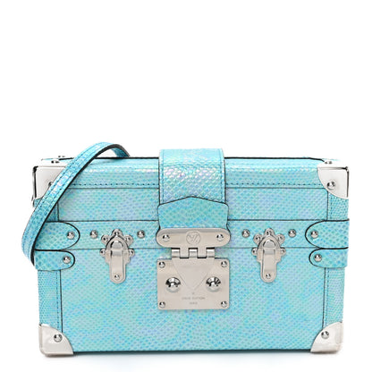 Louis Vuitton Iridescent Karung Petite Malle Blue Petrol 1 of 10