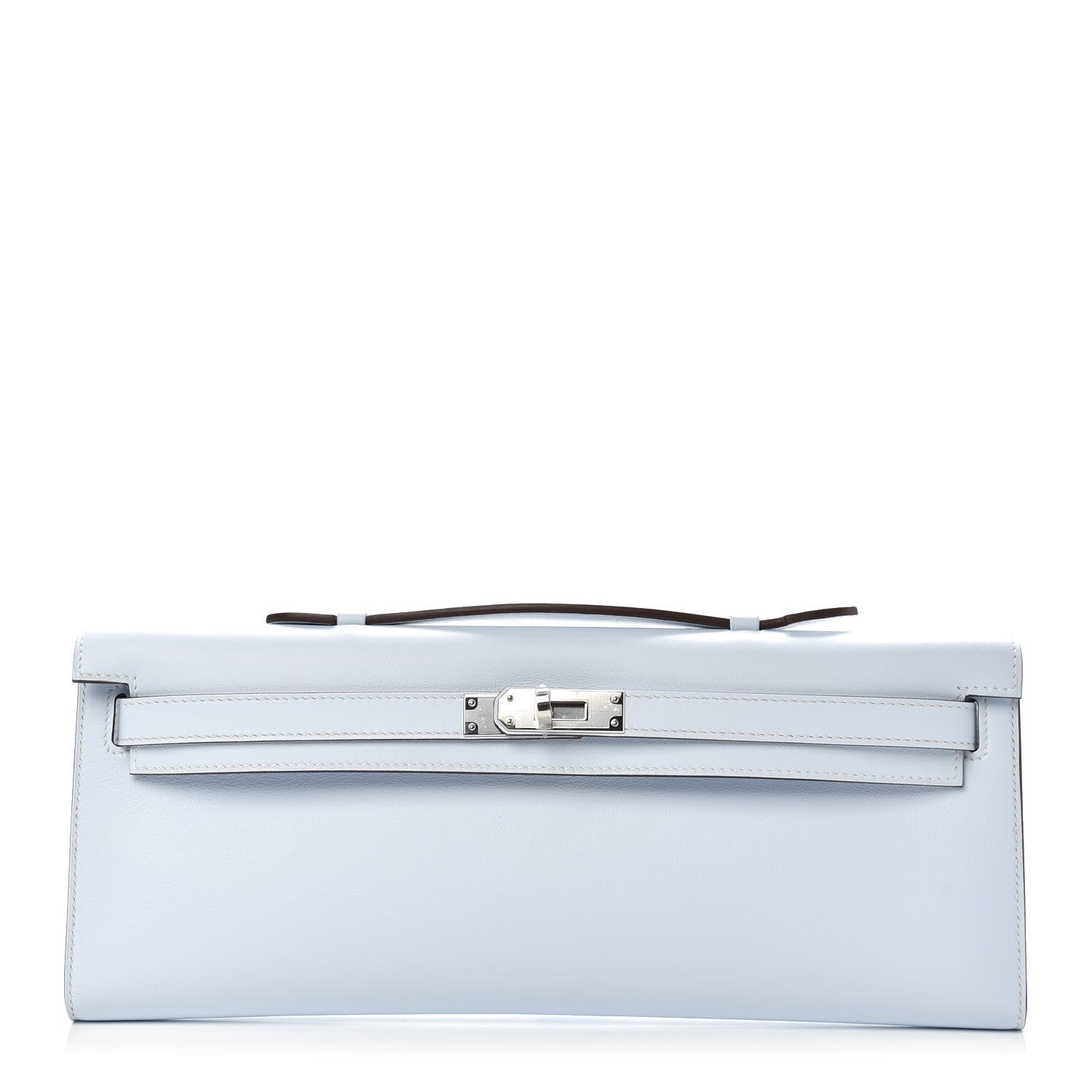 Hermes Swift Kelly Cut Clutch Pochette Bleu Brume 1 of 10
