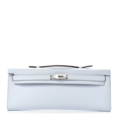 Hermes Swift Kelly Cut Clutch Pochette Bleu Brume 1 of 10