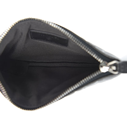 Chanel Goatskin Camellia Embossed Cosmetic Pouch Anthracite 5 of 8