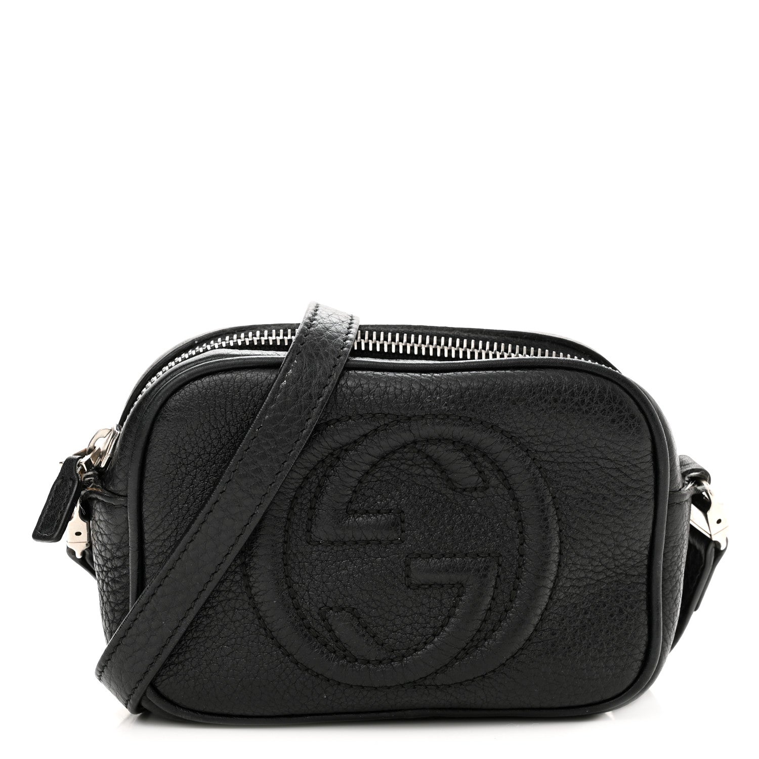 Gucci Pebbled Calfskin Children's Mini Soho Disco Messenger Bag Black 1 of 15