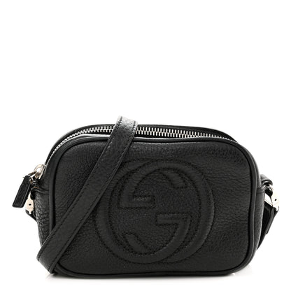 Gucci Pebbled Calfskin Children's Mini Soho Disco Messenger Bag Black 1 of 15