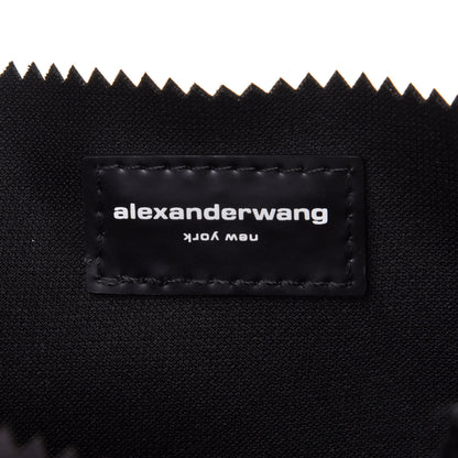 Alexander Wang Satin Lunch Bag Clutch Black 6 of 10