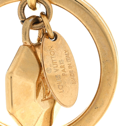 Louis Vuitton LV Facettes Bag Charm Key Holder Gold 3 of 4