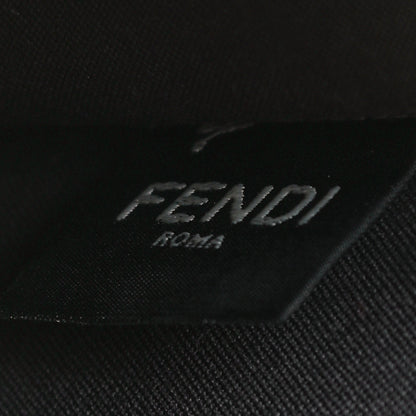 Fendi Canvas Vitello King FF Embroidered Medium Flat Baguette Grezzo Limone 8 of 11