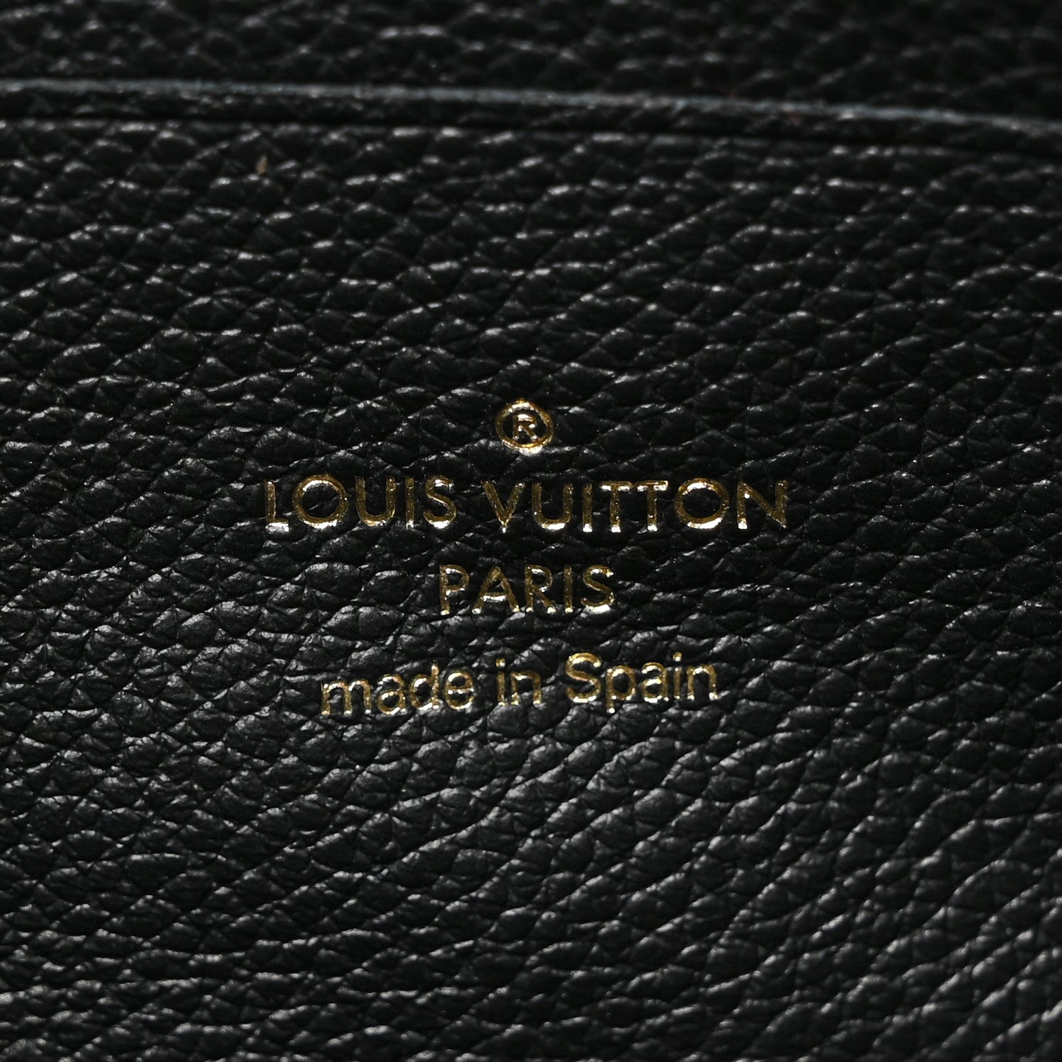 Louis Vuitton Empreinte Monogram Giant Double Zip Pochette Black Cream 8 of 12
