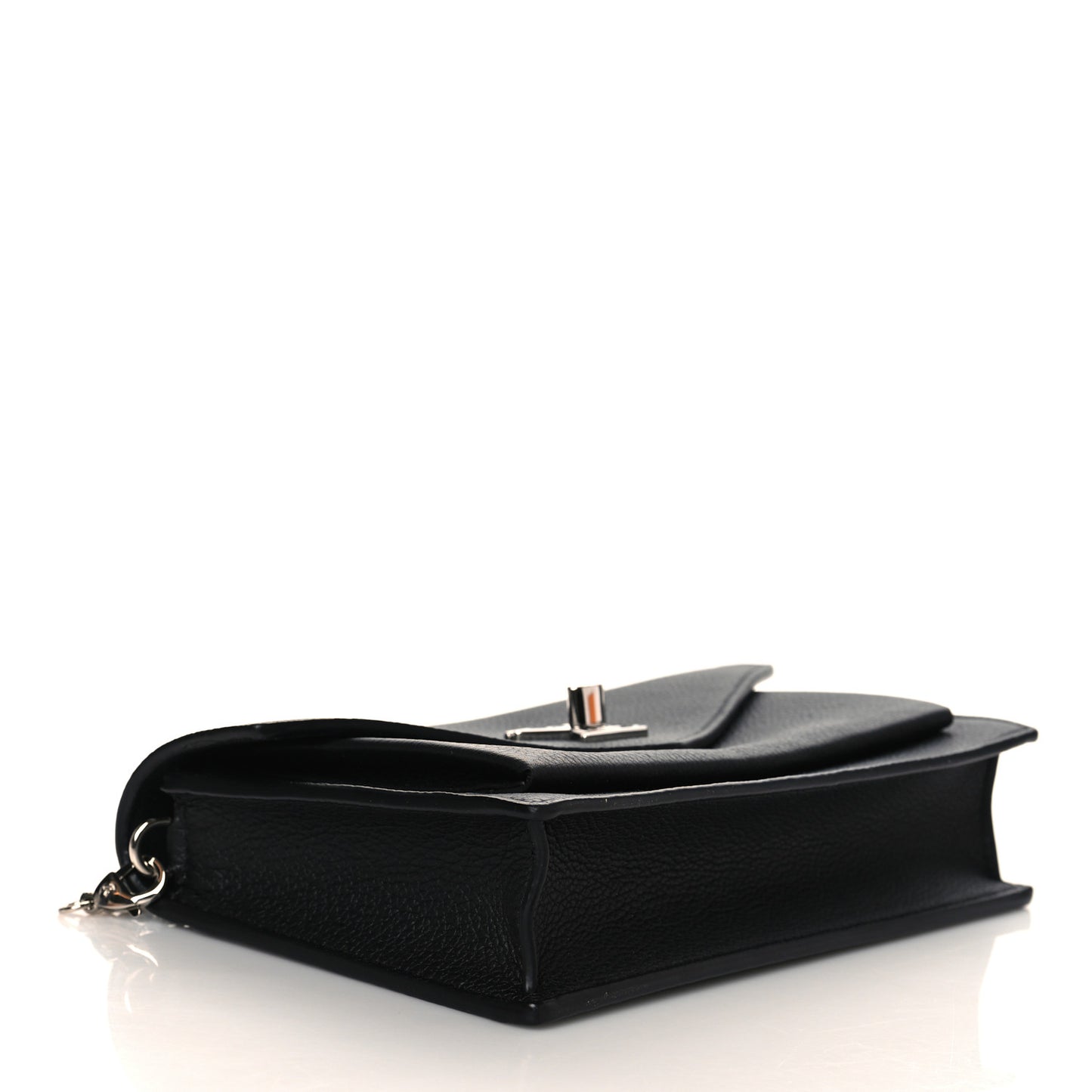 Soft Calfskin My Lockme Chain Pochette Black